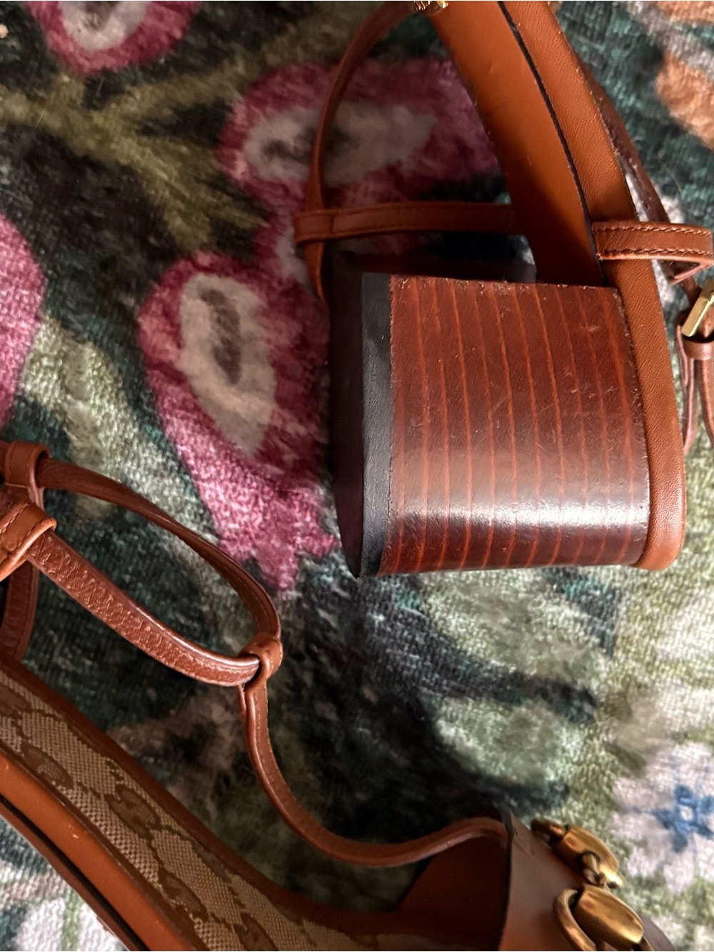 Leaving Sept 12 for three weeks vaykay gucci
Brown Leather Horsebit T-Strap - Picture 4 of 9